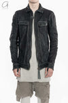 BORIS BIDJAN SABERI Horse Leather Top SS22 TEJANA 1.3 FMM20020 Ink Grey